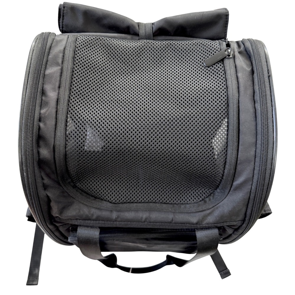 C&C California Pet Carrier Backpack Black Soft Sided Foldable NWT - Picture 8 of 9